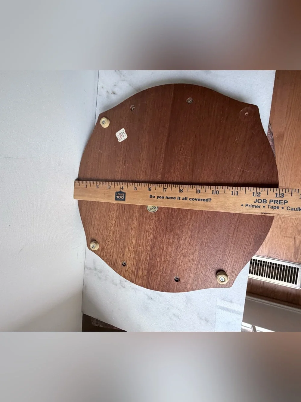 vintage Fred Press mid-century modern wooden serving tray and cheese board